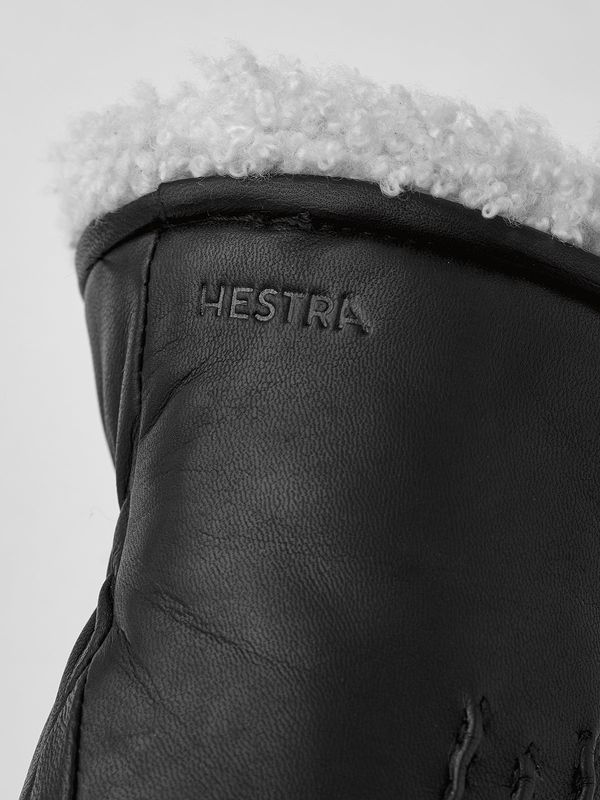 Hestra Tumhandske Katryhn äkta lammpäls svart