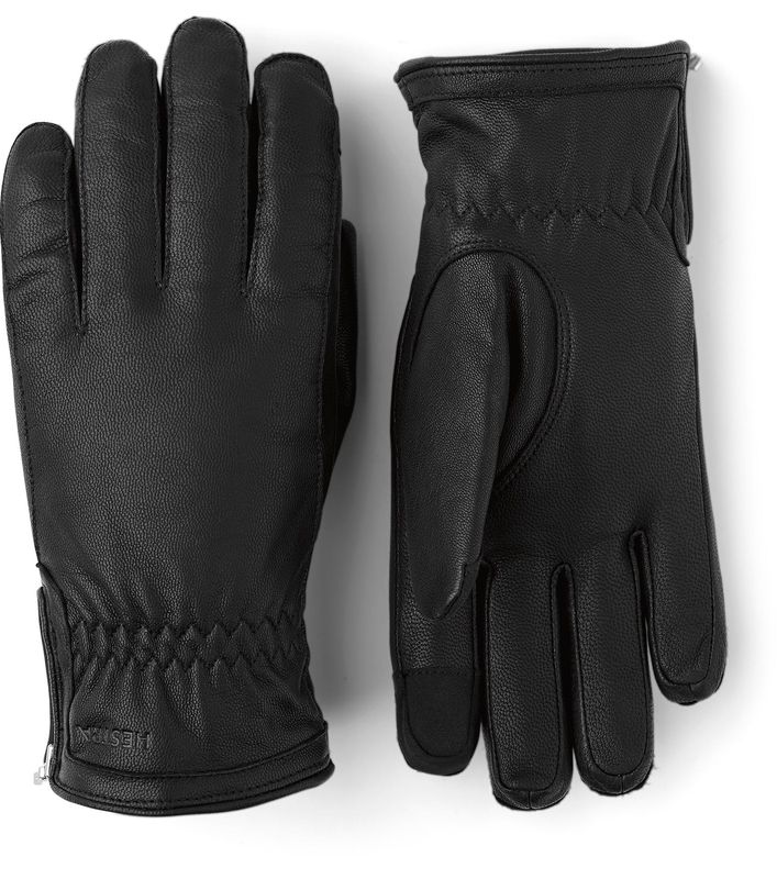 Hestra Skinnhandske unisex tjockfodrad svart