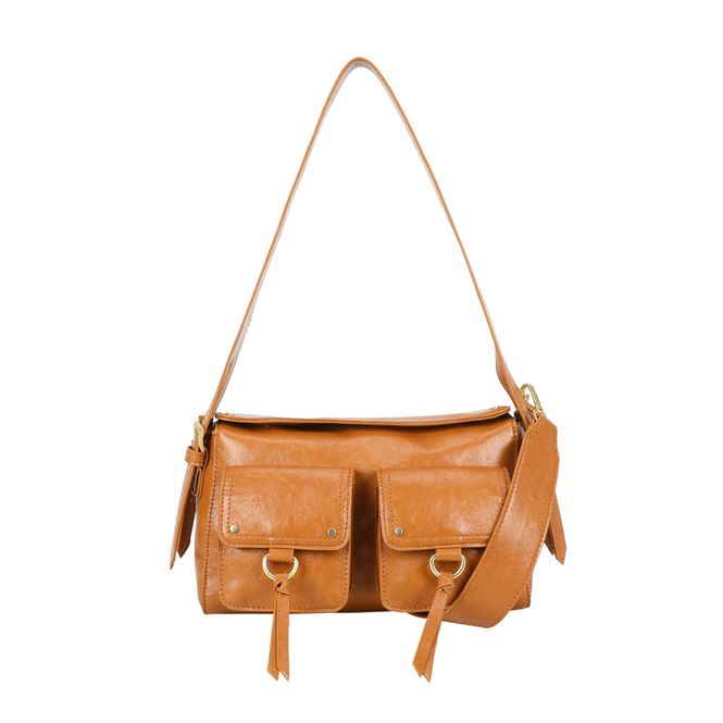 Huvudbild Ulrika Design Axelväska Shine cognac