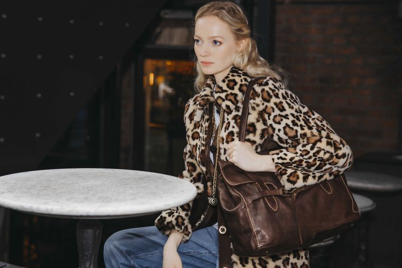 House of Nordic Handbag vintage mörkbrun