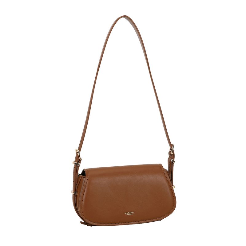 Ulrika Design Sadelväska Minimalism cognac