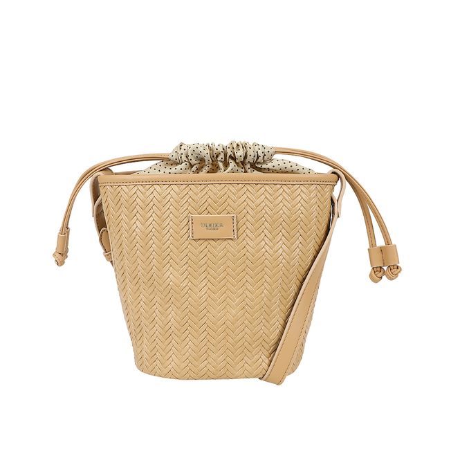 Huvudbild Ulrika Design Bucketbag Braid camel